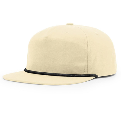 Hoge kwaliteit platte rand hiphop hoeden maat gorras 5 vijf paneel touw richardson snapback cap hoed voor mannen