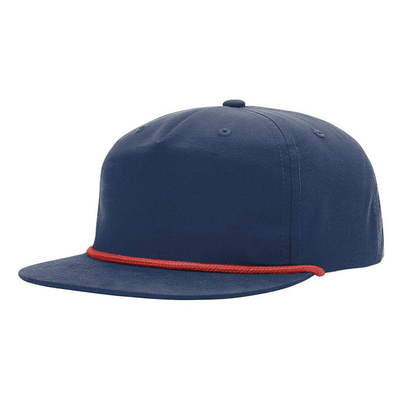 Hoge kwaliteit platte rand hiphop hoeden maat gorras 5 vijf paneel touw richardson snapback cap hoed voor mannen