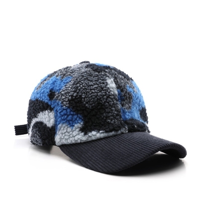 Herfst Winter Mannen en Vrouwen Warm Dikke Camouflage Corduroy Baseball Cap Custom Volwassenen Winter Wol Mode Baseball Hoeden Hoeden