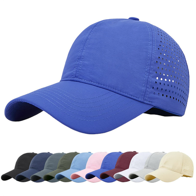Hoogwaardige katoen polyester 6 panel sport snel droge honkbalpet Trucker verstelbare snapback honkbalpet