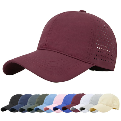 Hoogwaardige katoen polyester 6 panel sport snel droge honkbalpet Trucker verstelbare snapback honkbalpet