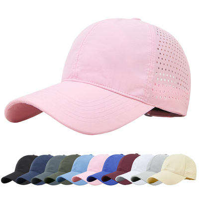 Hoogwaardige katoen polyester 6 panel sport snel droge honkbalpet Trucker verstelbare snapback honkbalpet