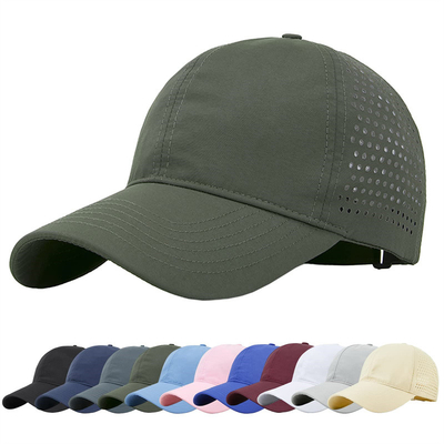 Hoogwaardige katoen polyester 6 panel sport snel droge honkbalpet Trucker verstelbare snapback honkbalpet