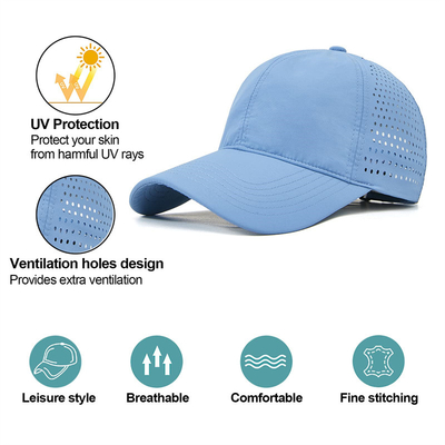 Hoogwaardige katoen polyester 6 panel sport snel droge honkbalpet Trucker verstelbare snapback honkbalpet