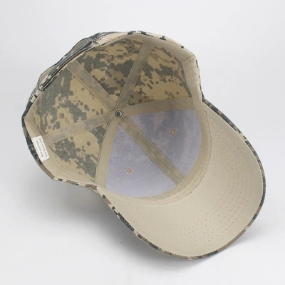 Verstelbare camouflage mannen Baseball Cap Logo Camouflage Tactische 6 Panel Baseball Hoeden