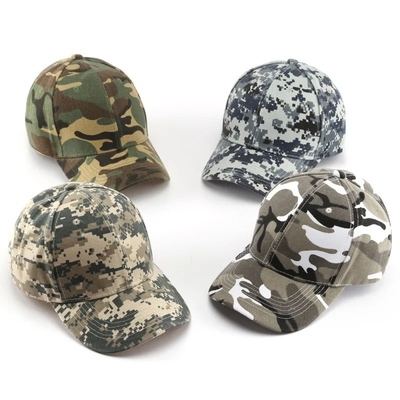 Verstelbare camouflage mannen Baseball Cap Logo Camouflage Tactische 6 Panel Baseball Hoeden