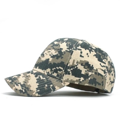 Verstelbare camouflage mannen Baseball Cap Logo Camouflage Tactische 6 Panel Baseball Hoeden