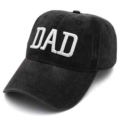 Twee Tone Wash geborduurde brief Papa Mama Mesh Trucker Hoed Groothandel Retro Trucker Hoed