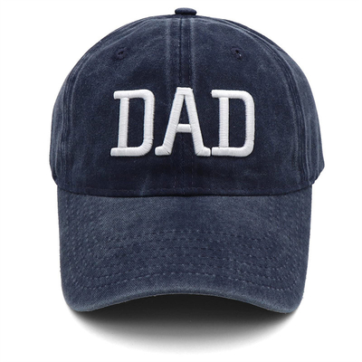 Twee Tone Wash geborduurde brief Papa Mama Mesh Trucker Hoed Groothandel Retro Trucker Hoed