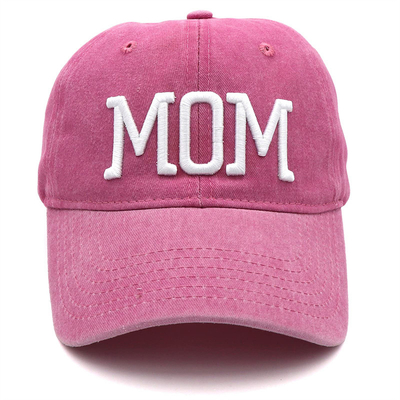 Twee Tone Wash geborduurde brief Papa Mama Mesh Trucker Hoed Groothandel Retro Trucker Hoed