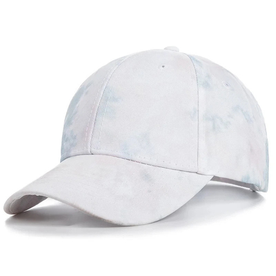 Custom Fashion Hip Hop 6 Panel Tie Dye Baseball Hoed Cap Hoog Kroon Onregelmatige Print Baseball Hoeden
