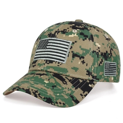Custom Outdoor Camouflage Baseball Sports Hoed Groothandel 6 Panel Tactische Baseball Hoed