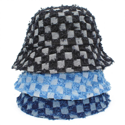 Modeontwerper Bucket Hats High Quality Denim Jeans Fisherman Bucket Hats Met Custom Logo