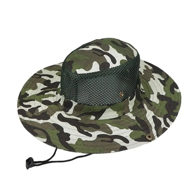 Outdoor camouflage visser emmerhoed met aangepast logo jacht wandelen emmer cap