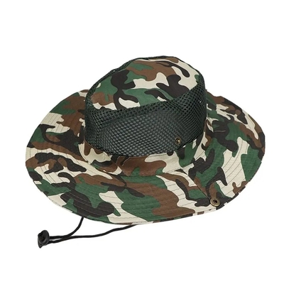 Outdoor camouflage visser emmerhoed met aangepast logo jacht wandelen emmer cap