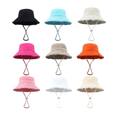 Custom Cotton Rope Bucket Hoed voor Unisex Modieuze stijl