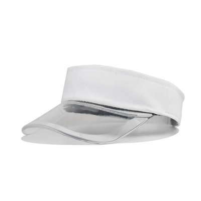 Buiten zonnebril hoed visor aangepast logo zomer zon visor hoed transparante visor cap