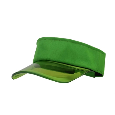 Buiten zonnebril hoed visor aangepast logo zomer zon visor hoed transparante visor cap
