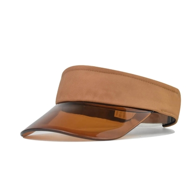 Buiten zonnebril hoed visor aangepast logo zomer zon visor hoed transparante visor cap