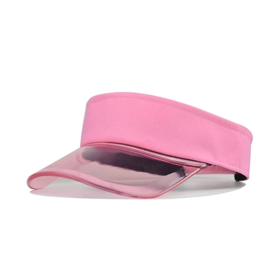 Buiten zonnebril hoed visor aangepast logo zomer zon visor hoed transparante visor cap