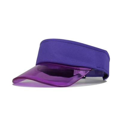 Buiten zonnebril hoed visor aangepast logo zomer zon visor hoed transparante visor cap