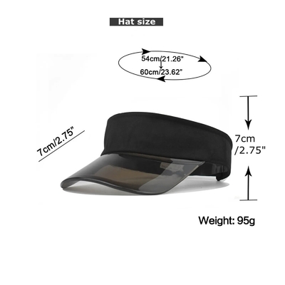 Zomer zonnehoeden Golf transparante visor caps Custom zonnescherm Anti-UV bescherming Leeg top visor cap