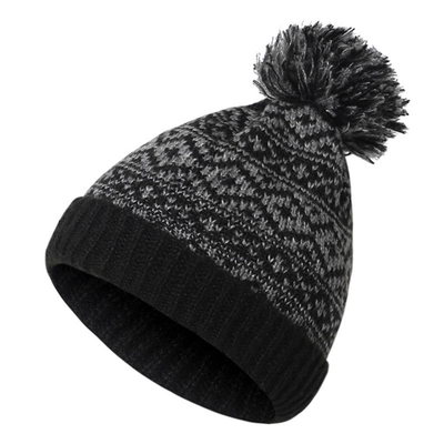 Vrouwelijke wintermerken bont pompons pet meisjes gebreide bonnetten pet dikke vrouwen skullies bonnetten