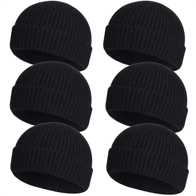 Grote gebreide bonnetjes Hoeden voor informele gelegenheden Borduurwerk/Jacquard/Blank Patroon en Hoofdcircumferentie