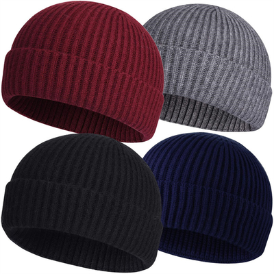 Grote gebreide bonnetjes Hoeden voor informele gelegenheden Borduurwerk/Jacquard/Blank Patroon en Hoofdcircumferentie
