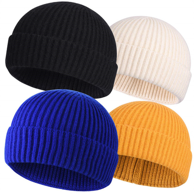 Grote gebreide bonnetjes Hoeden voor informele gelegenheden Borduurwerk/Jacquard/Blank Patroon en Hoofdcircumferentie