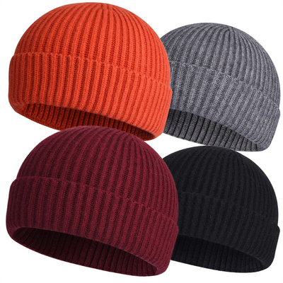 Grote gebreide bonnetjes Hoeden voor informele gelegenheden Borduurwerk/Jacquard/Blank Patroon en Hoofdcircumferentie