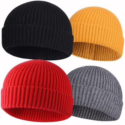 Grote gebreide bonnetjes Hoeden voor informele gelegenheden Borduurwerk/Jacquard/Blank Patroon en Hoofdcircumferentie