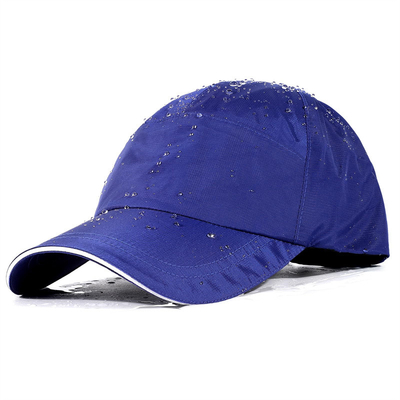 Zwarte, lege, waterdichte Baseball Hoed, verstelbare boei, snel droog, 50+ Sport Baseball Hoeden