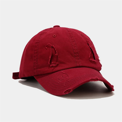 Oem Custom Verstelbare Versleten Baseball Cap Gepersonaliseerd Bedroefde Blank Papa Hoed