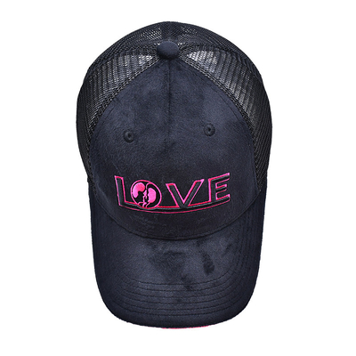 Sandwich gebogen rand 5 paneel fluweel trucker hoed groothandel gorra trucker cap Custom logo