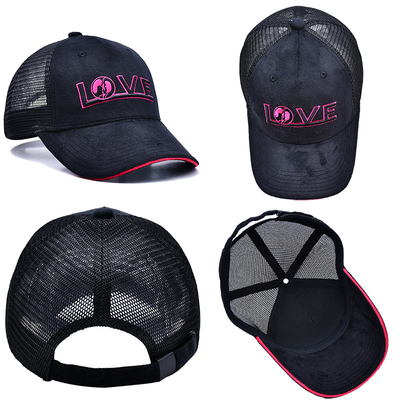 Sandwich gebogen rand 5 paneel fluweel trucker hoed groothandel gorra trucker cap Custom logo