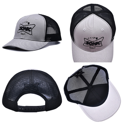 Groothandel Snapback Trucker Hoed 6 Panel Mesh Hoeden 3d borduurwerk Custom Trucker Cap