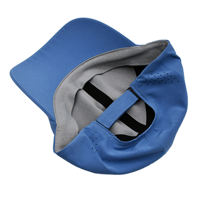Groothandel Plain 6 Panel lichtgewicht Quick Dry Sports Baseball Cap Performance Laser Cut Hole Sport Papa Hoop