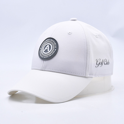 Outdoor Custom Reflective Logo Sneldrogen Waterdicht Sportpetten Verlichting 6 Panel Golf Hoed voor Mannen