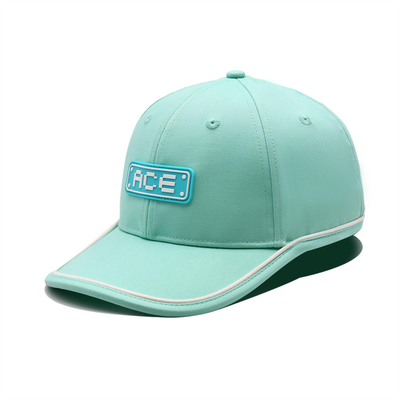 OEM Custom Ace Rubber Patch Pvc Logo Baseball Cap 6 Panel Sport Hoeden Gorras