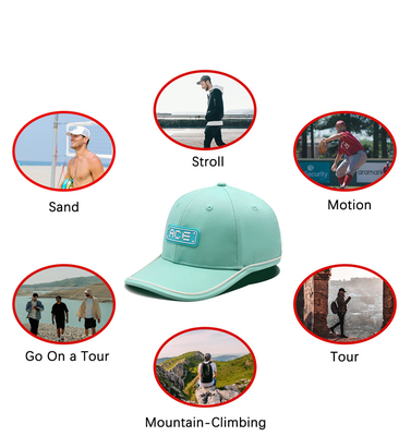 OEM Custom Ace Rubber Patch Pvc Logo Baseball Cap 6 Panel Sport Hoeden Gorras