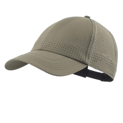Groothandel Custom 6 Panel Unisex Laser Perforated Waterdicht Baseball Golf Cap Hoed Mesh Sport Hoeden