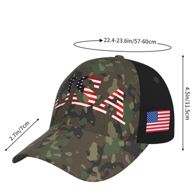 USA Flag Letters Tactical Camouflage Baseball Cap Classic Verstelbare Pa Hoeden Voor Mannen Vrouwen