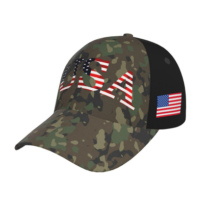 USA Flag Letters Tactical Camouflage Baseball Cap Classic Verstelbare Pa Hoeden Voor Mannen Vrouwen