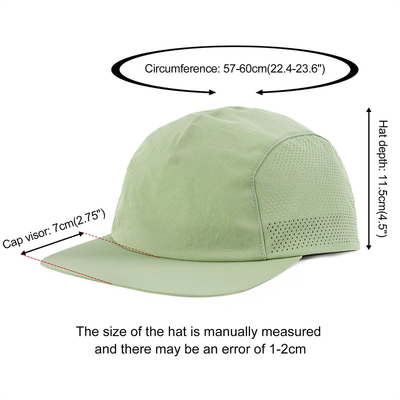 Onstructureerde honkbalpet Vlakrand Snelle Drooglopende Camper Caps Outdoor Sports Hoed voor mannen en vrouwen