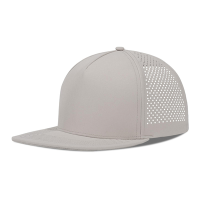 Snelle droge laser golf prestaties snapback hoed geperforeerde platte rand hoed