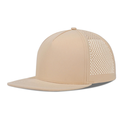 Snelle droge laser golf prestaties snapback hoed geperforeerde platte rand hoed