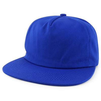 Op maat gemaakte plain 5 panel snapback cap verstelbare ongestructureerde snapback hoed groothandel