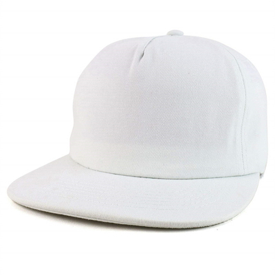 Op maat gemaakte plain 5 panel snapback cap verstelbare ongestructureerde snapback hoed groothandel