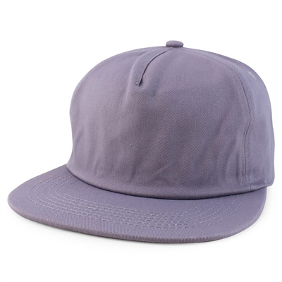 Op maat gemaakte plain 5 panel snapback cap verstelbare ongestructureerde snapback hoed groothandel